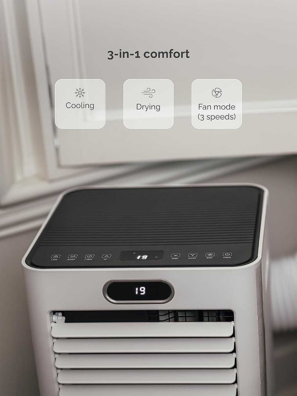 Meaco MC8000RPRO Portable Air Conditioner - 8000 BTU, A Energy Rating, App & Voice Control, White
