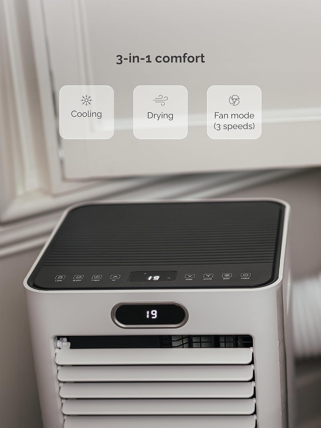 Meaco MC8000RPRO Portable Air Conditioner - 8000 BTU, A Energy Rating, App & Voice Control, White