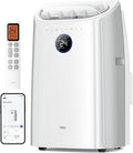 DREO Portable Air Conditioner 10000 BTU - Drainage-Free, App & Voice Control, Quiet 46dB, White