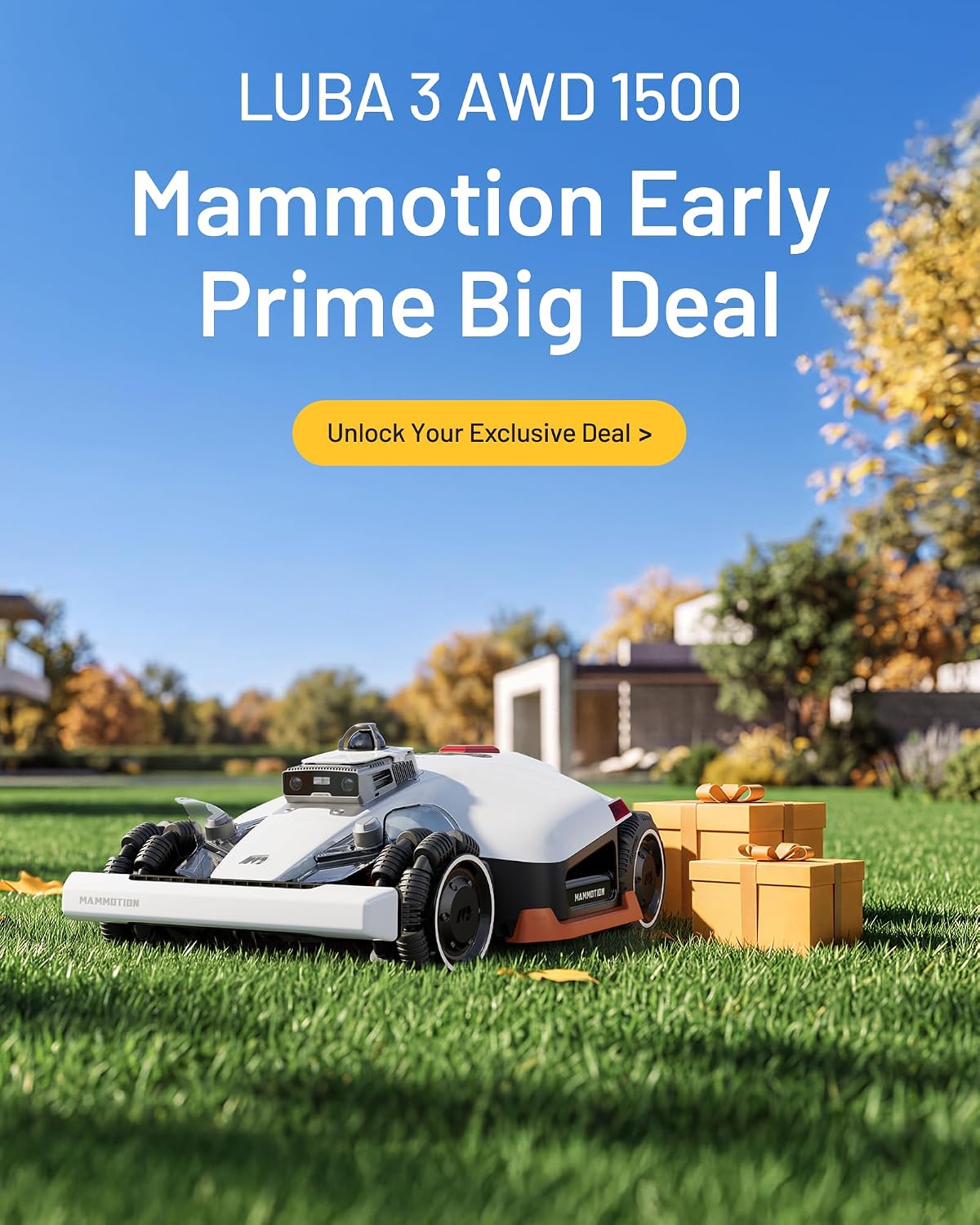 MAMMOTION LUBA 3 AWD 1500 Robotic Lawnmower