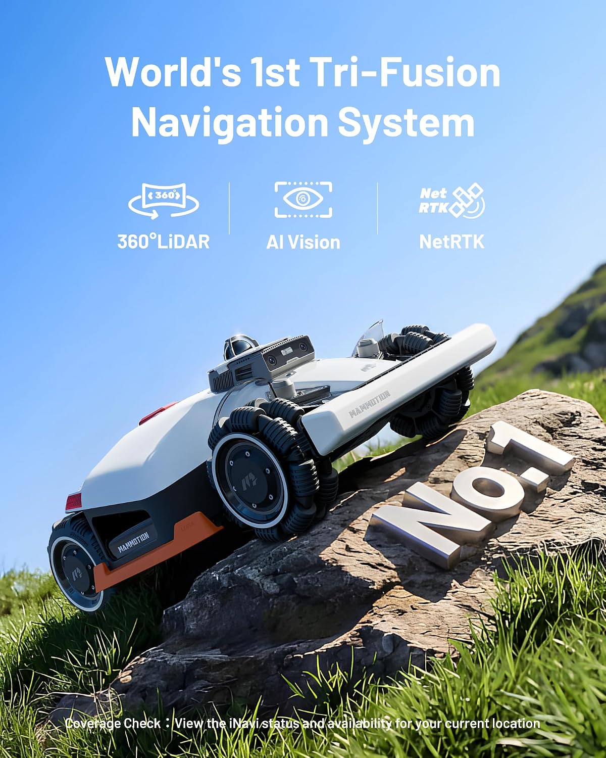 MAMMOTION LUBA 3 AWD 1500 Robotic Lawnmower